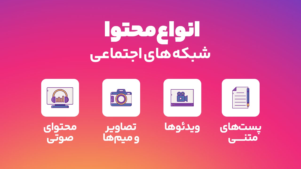 انواع محتوا شبکه های اجتماعی