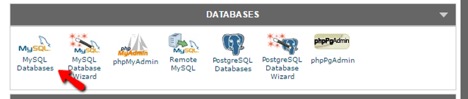 تنظیمات MySQL Database