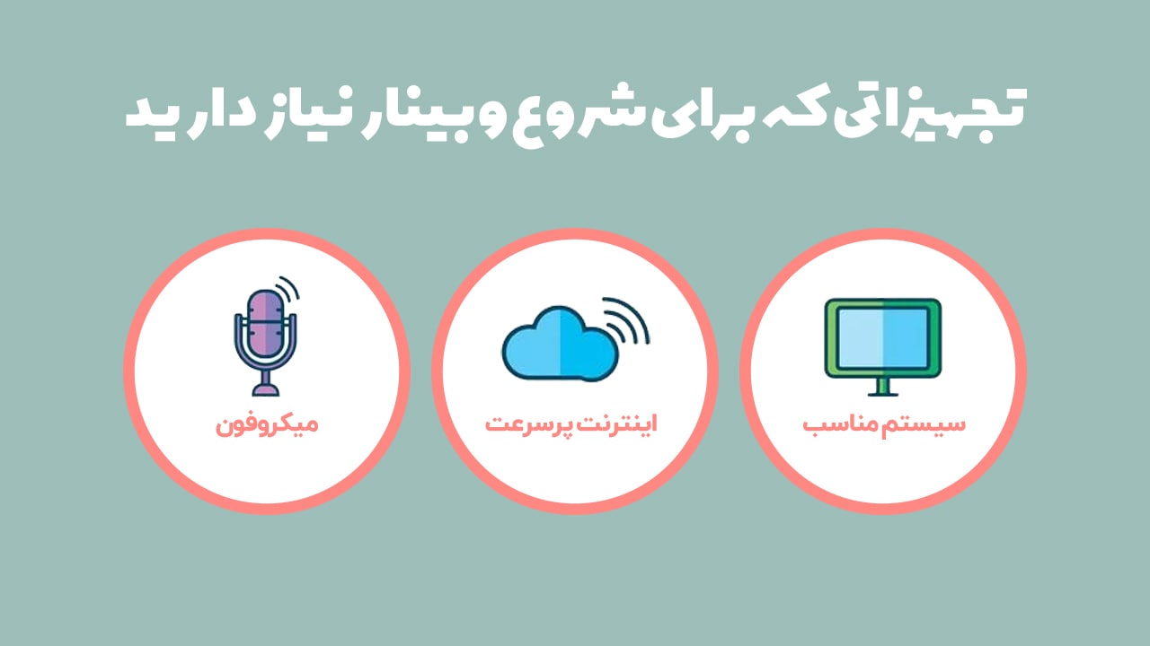 تجهیزات مورد نیاز برای وبینار