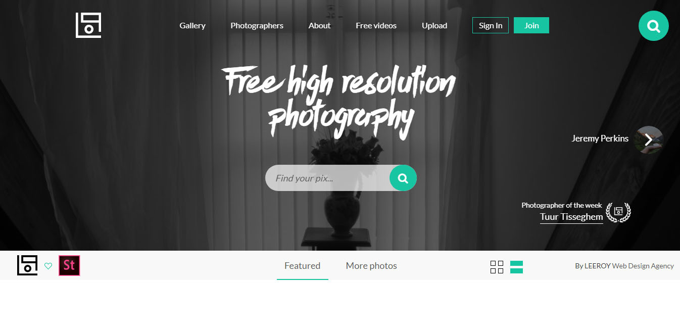 صفحه اصلی سایت Life of Pix